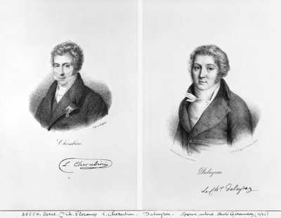 Luigi Cherubini and Nicolas Marie Dalayrac by Francois Seraphin Delpech